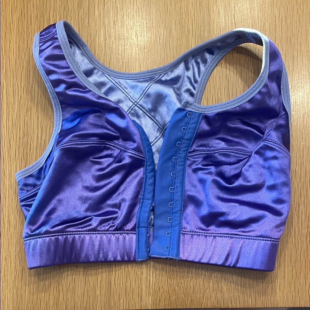 New W/O tags blue Enell sports bra